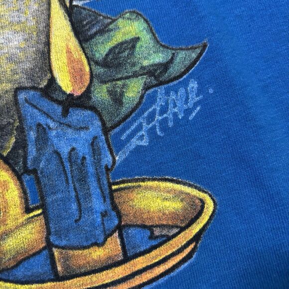 Vintage Heartland Apparel Puppy Dogs Graphic T-Shirt Adult One Size Blue Cottage - Picture 3 of 8